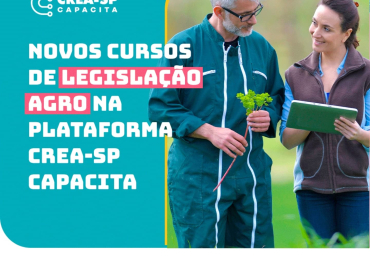 Crea-SP Capacita disponibiliza novos cursos de Legislação Agro na plataforma!