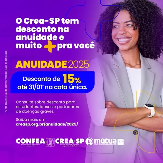 Obtenha desconto de 15% até 31/01 na cota única.